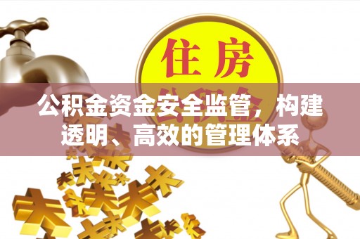 福州公积金资金安全监管，构建透明、高效的管理体系