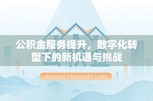 福州公积金服务提升，数字化转型下的新机遇与挑战