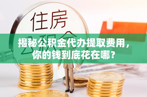 福州揭秘公积金代办提取费用，你的钱到底花在哪？