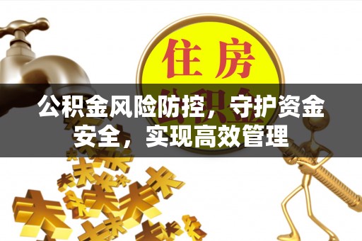福州公积金风险防控，守护资金安全，实现高效管理