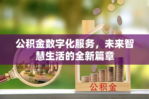 福州公积金数字化服务，未来智慧生活的全新篇章